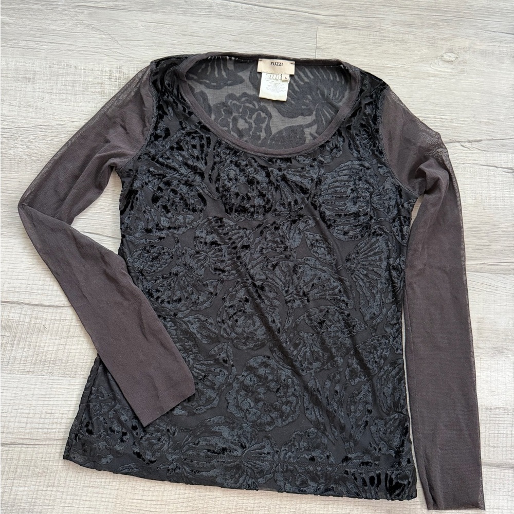 Fuzzi burnout velvet tee